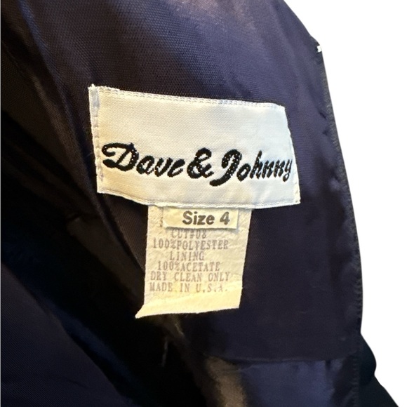 Dave & Johnny Navy Formal Maxi Dress - Picture 7 of 8